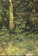 Ivan Shishkin Birch and Pocks painting